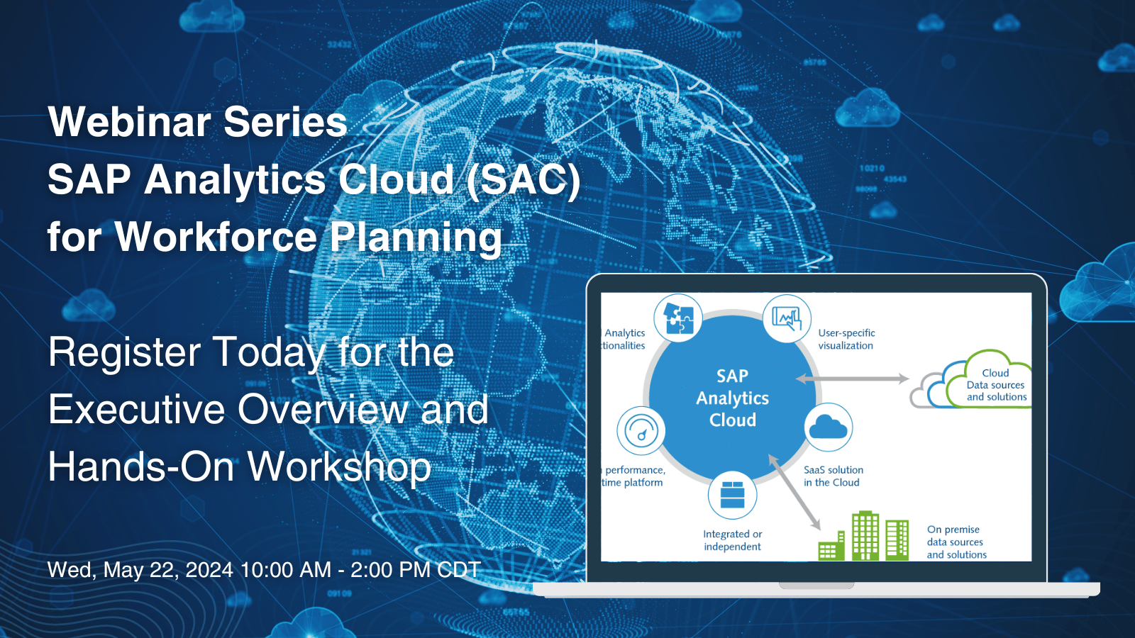 SAP Analytics Cloud (SAC) for Workforce Planning - Executive Overview and Hands-On Workshop