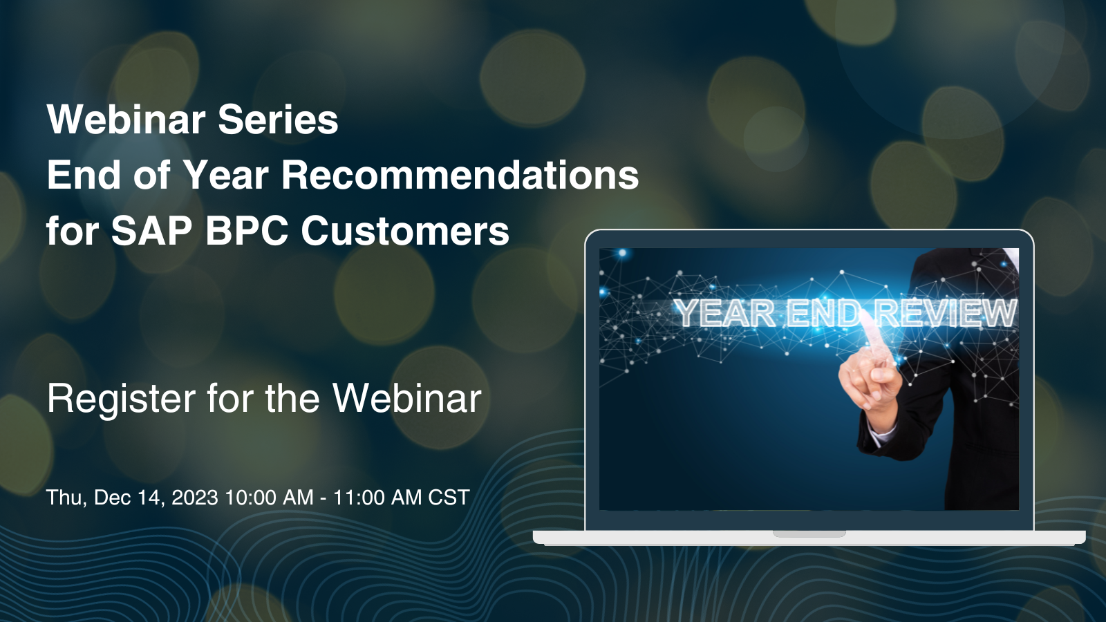 End of Year Recommendations for SAP BPC Customers