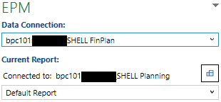 EPM report - Data Connection